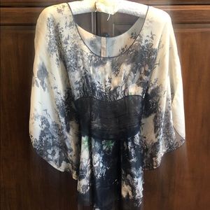 Bailey 44 Floral Silk Pheasant  Blouse